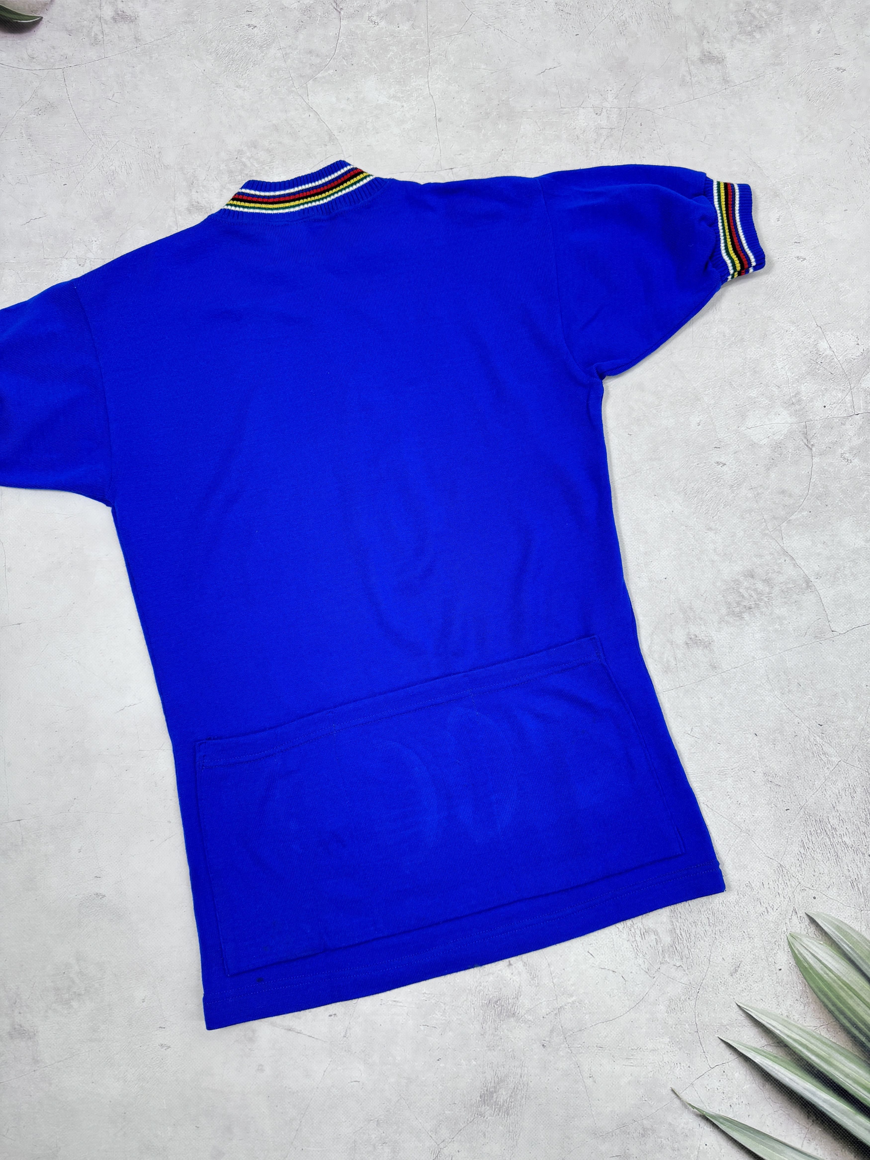 Vintage Vintage 70s Campitello Cycling Jersey UCI Rainbow Size US M / EU 48-50 / 2 - 15 Thumbnail