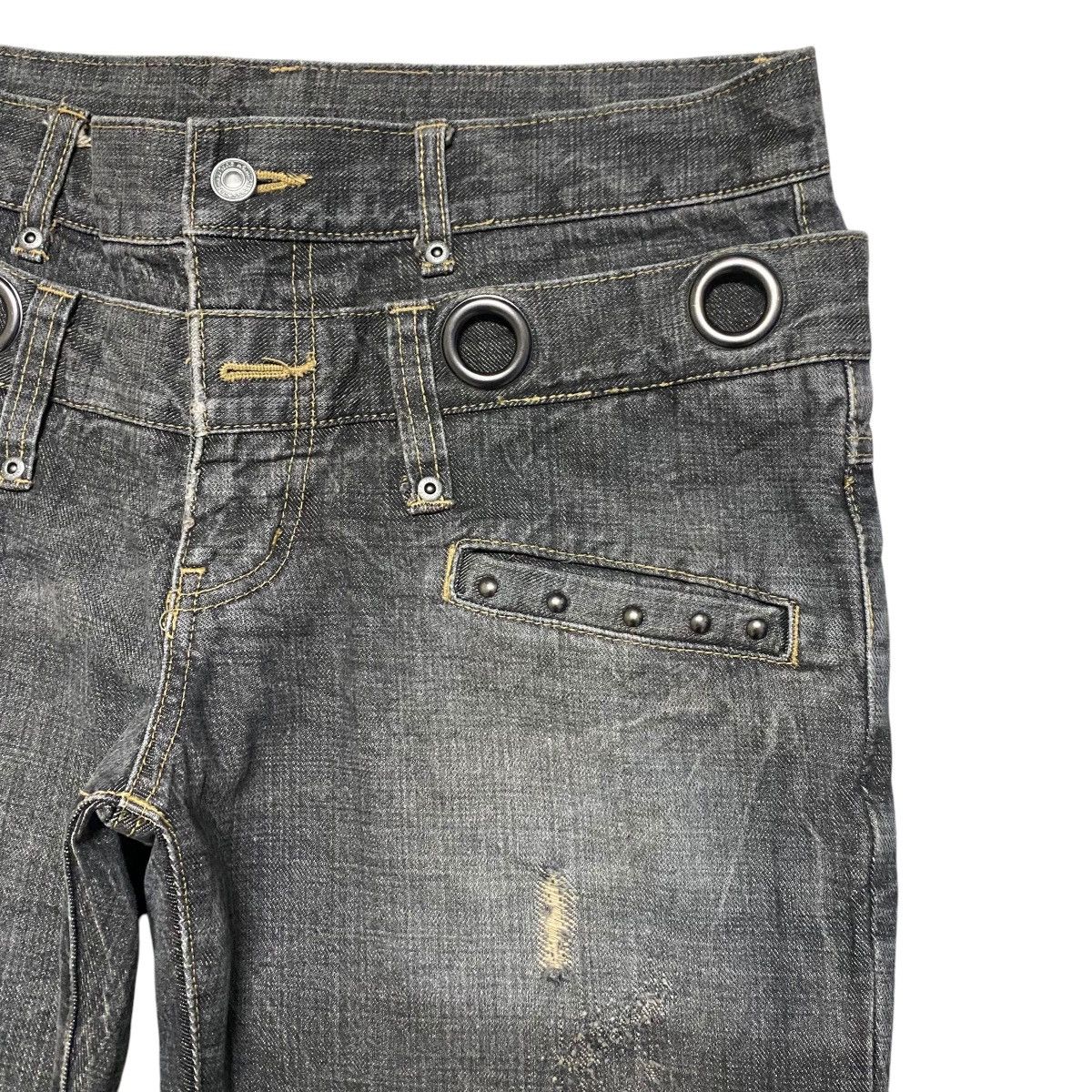 Japanese Brand Japanese Brand Denim Double Waist Jeans Size US 34 / EU 50 - 5 Thumbnail