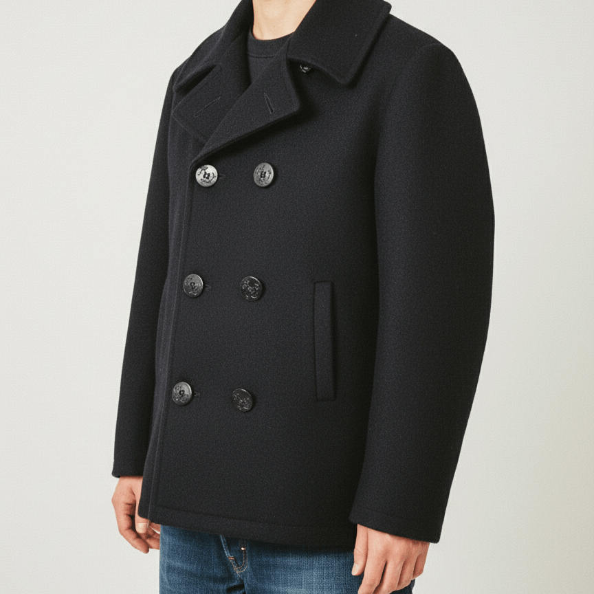 Beams Plus Vintage Beams x Gerald and Stewart Wool Peacoat Jacket Size US S / EU 44-46 / 1 - 1 Thumbnail