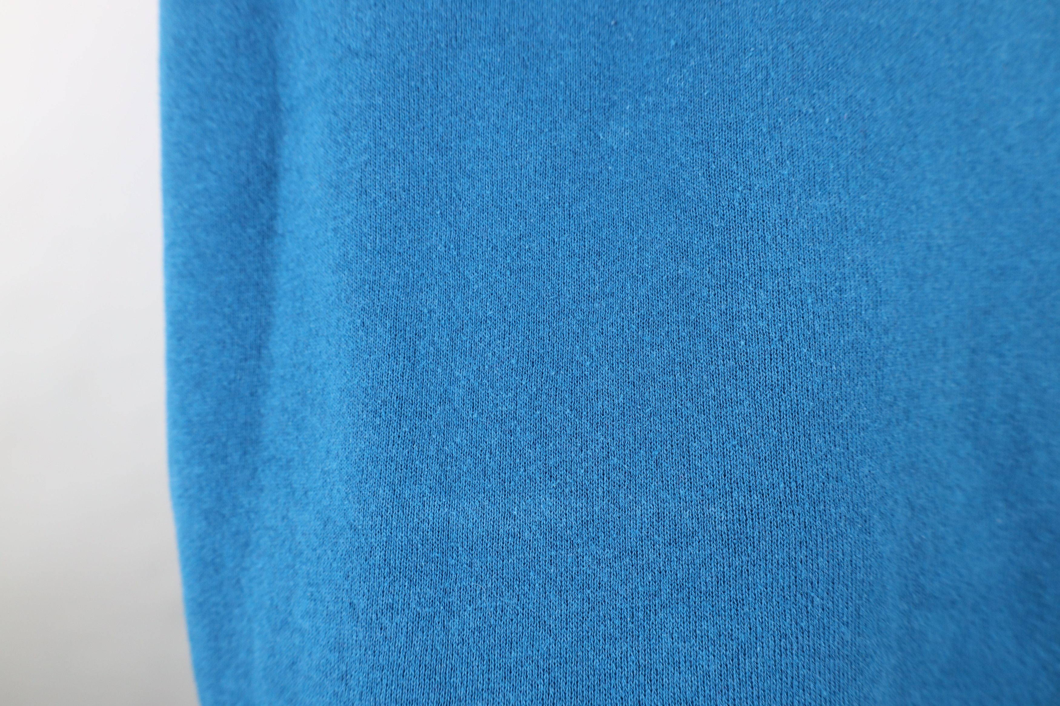 Vintage Vintage 90s Streetwear Blank Crewneck Sweatshirt Blue Size US XL / EU 56 / 4 - 8 Thumbnail