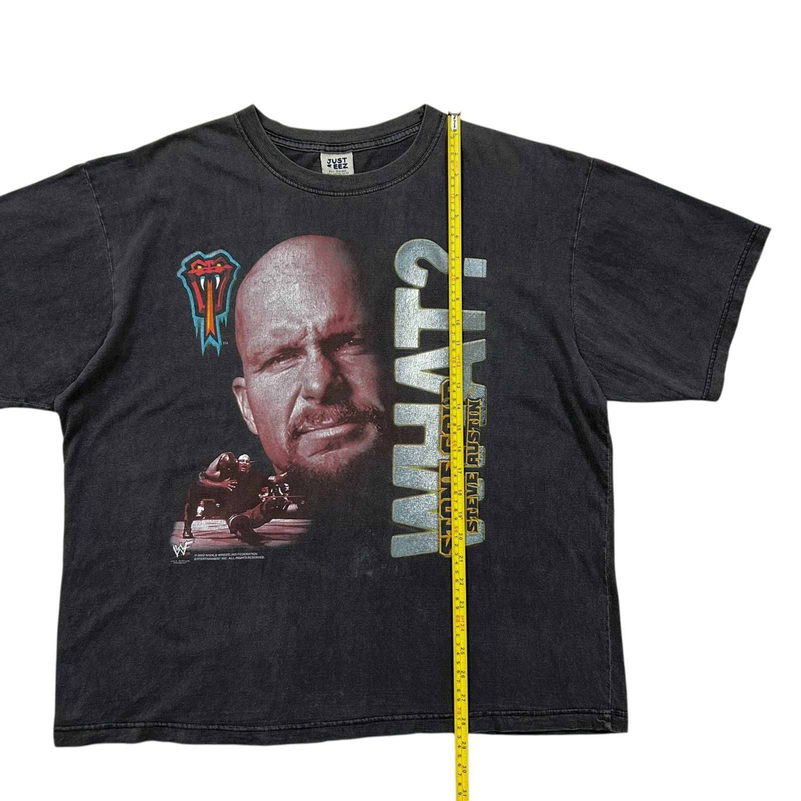 WWF RARE VTG 00s WWF STONE COLD STEVE AUSTIN 2002 WHAT? T-SHIRT Size US XL / EU 56 / 4 - 8 Thumbnail