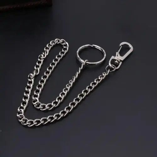 VIBE Travel Wallet Chain Heavy Duty Jeans Link Coil Leash Size ONE SIZE - 6 Thumbnail