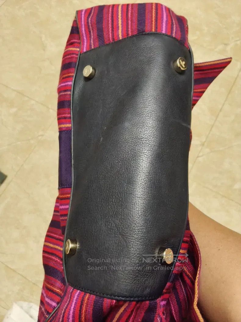 Other Vivienne Westwood size os Striped Bow Handbag, Purple with Size ONE SIZE - 4 Thumbnail