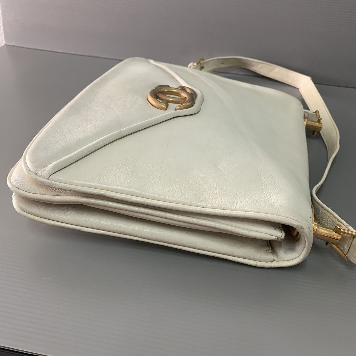 Gucci Gucci GG White Leather Shoulder Limited Bag Size ONE SIZE - 6 Thumbnail