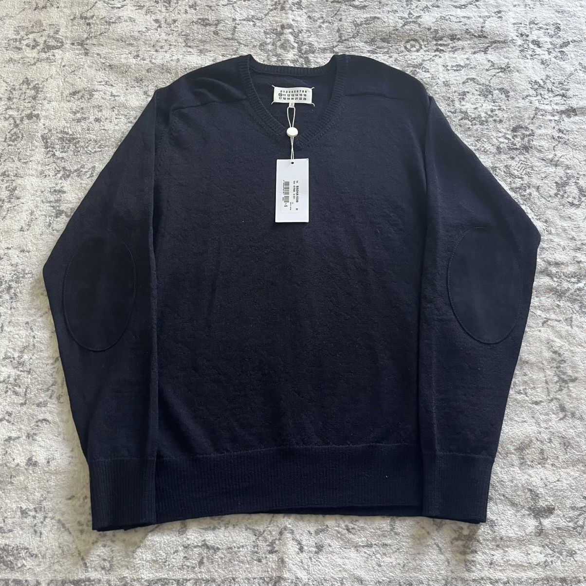 Maison Margiela Margiela Elbow Patch Knit Sweater Brand New w  