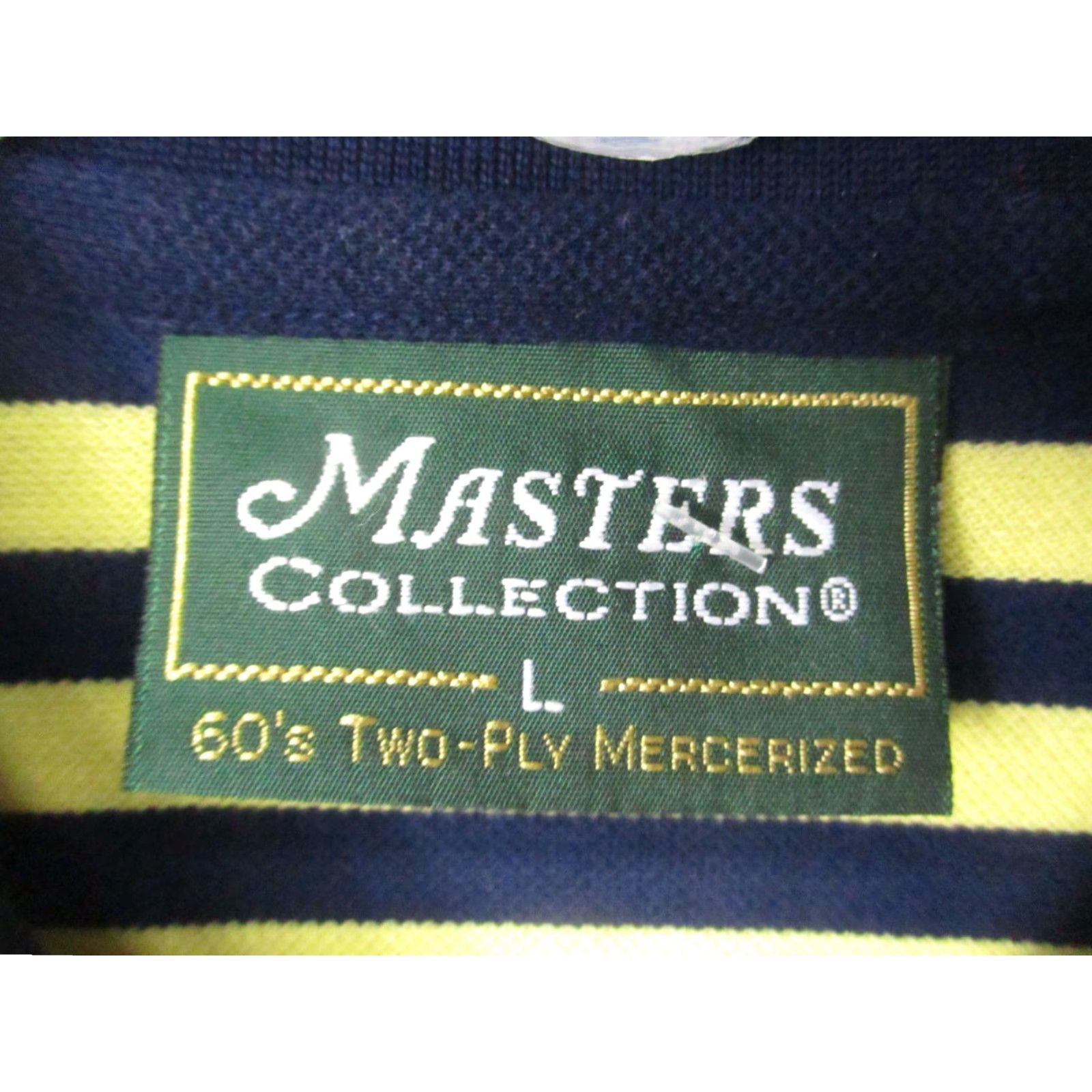 Vintage VINTAGE Masters Collection Polo Shirt XL Men Golf Yellow Stripe Pima Cotton Size US XL / EU 56 / 4 - 4 Thumbnail