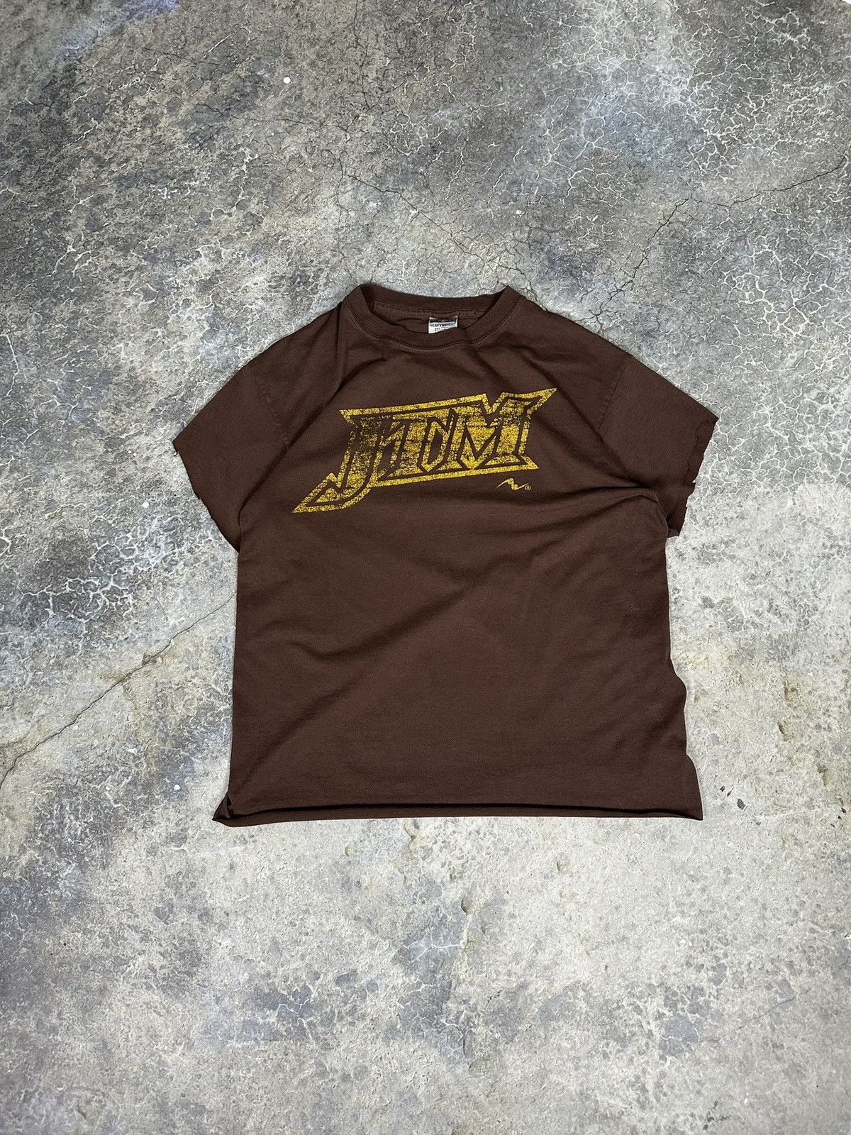 Vintage Vintage Mocha Brown Jdm Cropped Tee Size US M / EU 48-50 / 2 - 1 Thumbnail