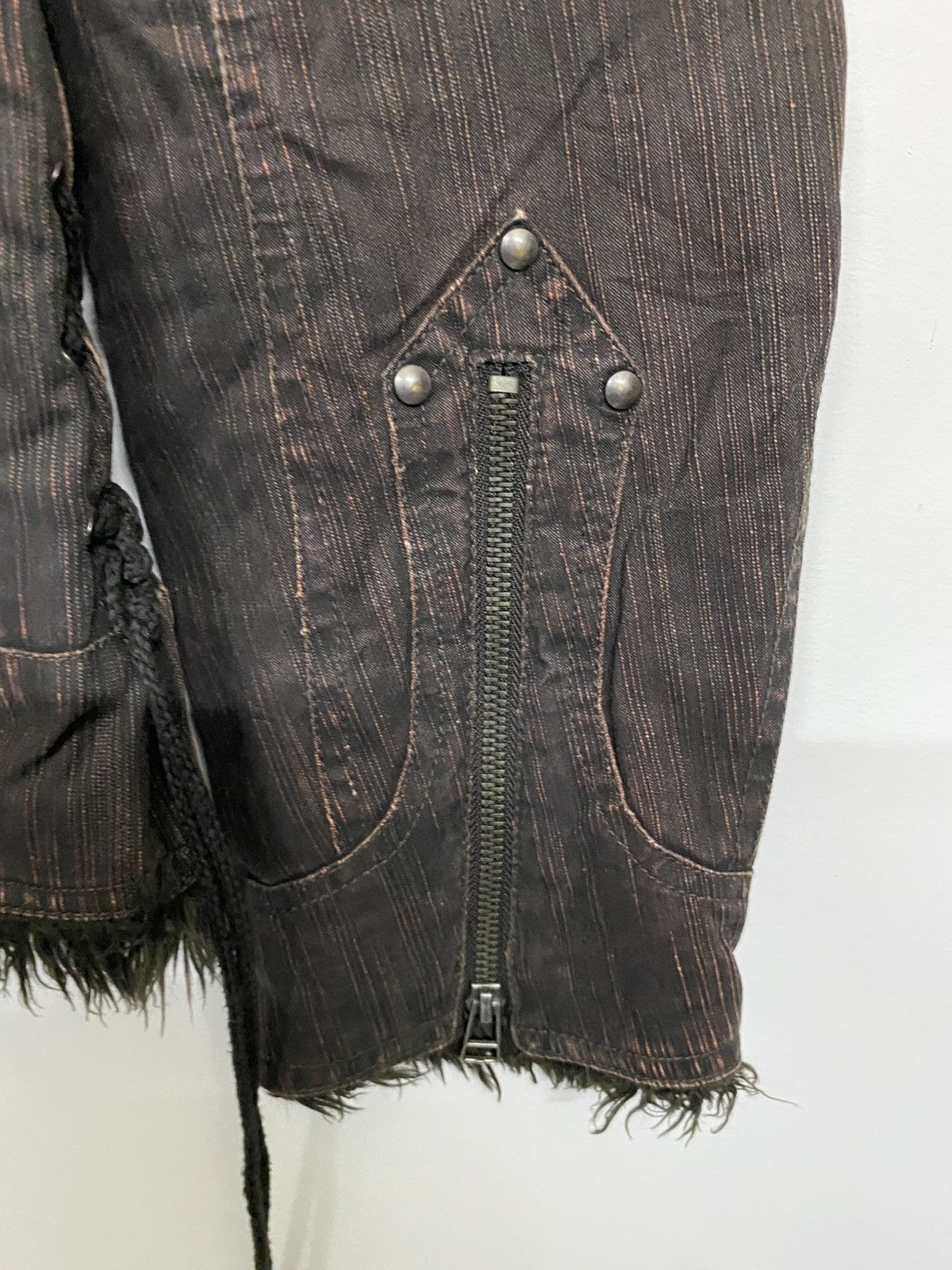 Mossimo Mossimo Fur Neck Jacket Biker Style Size US L / EU 52-54 / 3 - 5 Thumbnail