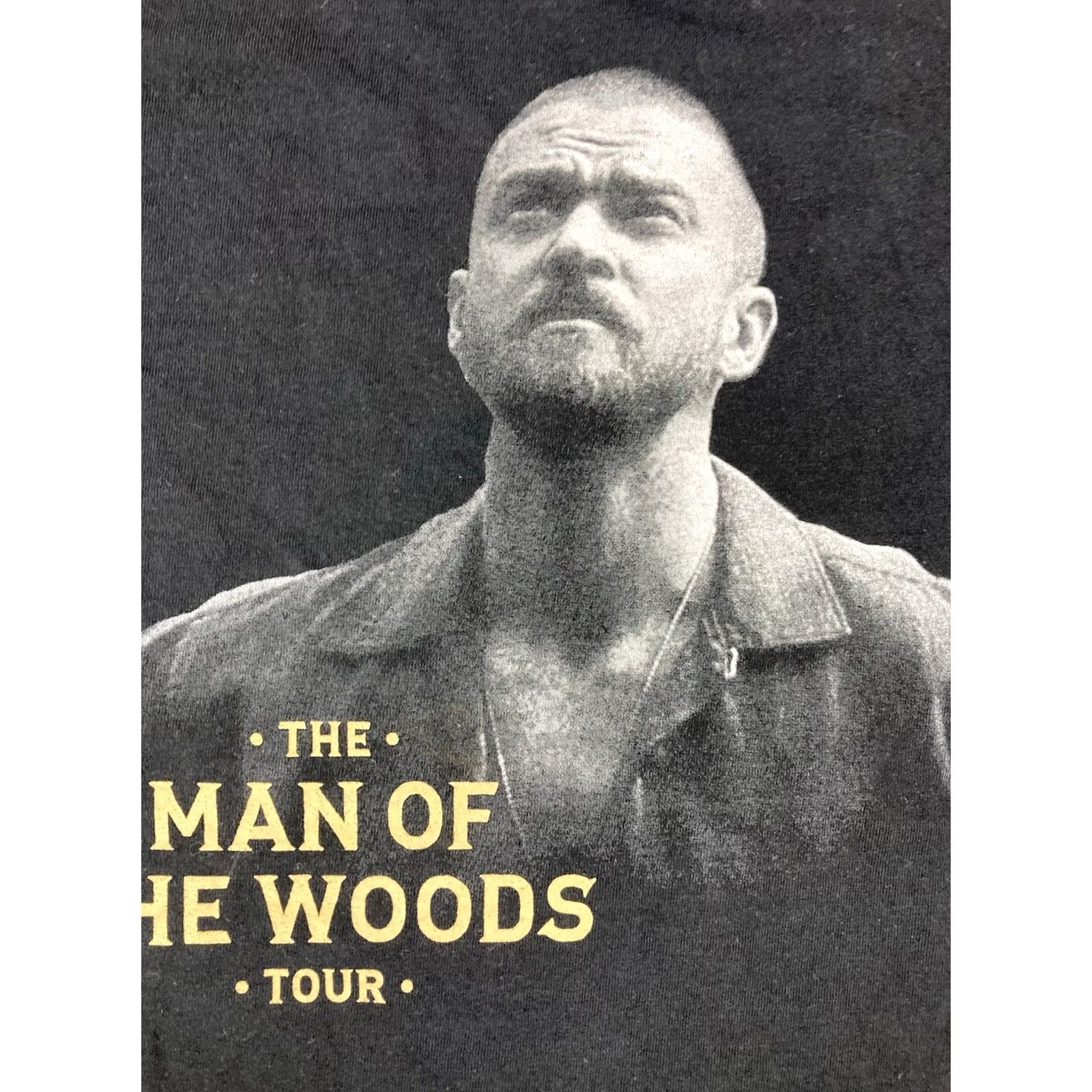 Timberland VINTAGE Justin Timberlake The Man Of The Woods Tour Graphic T-shirt Men Large Black Size US L / EU 52-54 / 3 - 2 Thumbnail