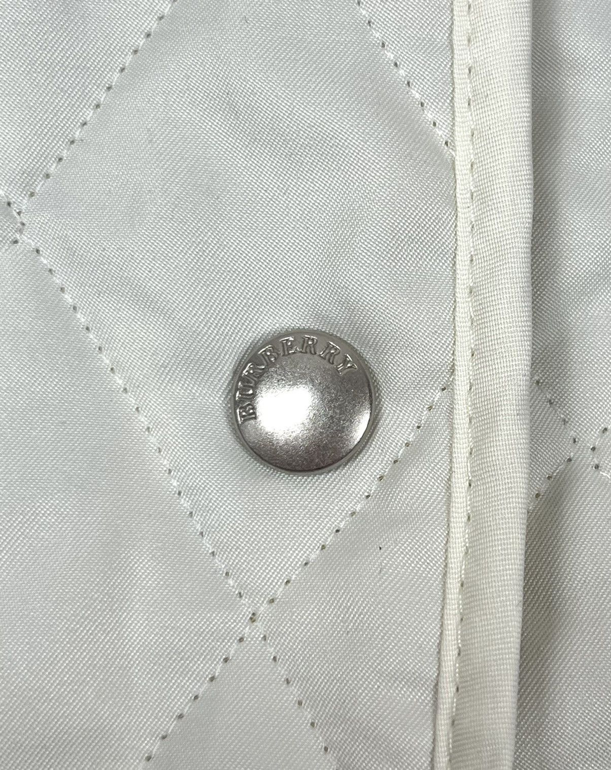 Burberry Burberry London White Quilted Nova Check Womens Jacket Size L / US 10 / IT 46 - 8 Thumbnail