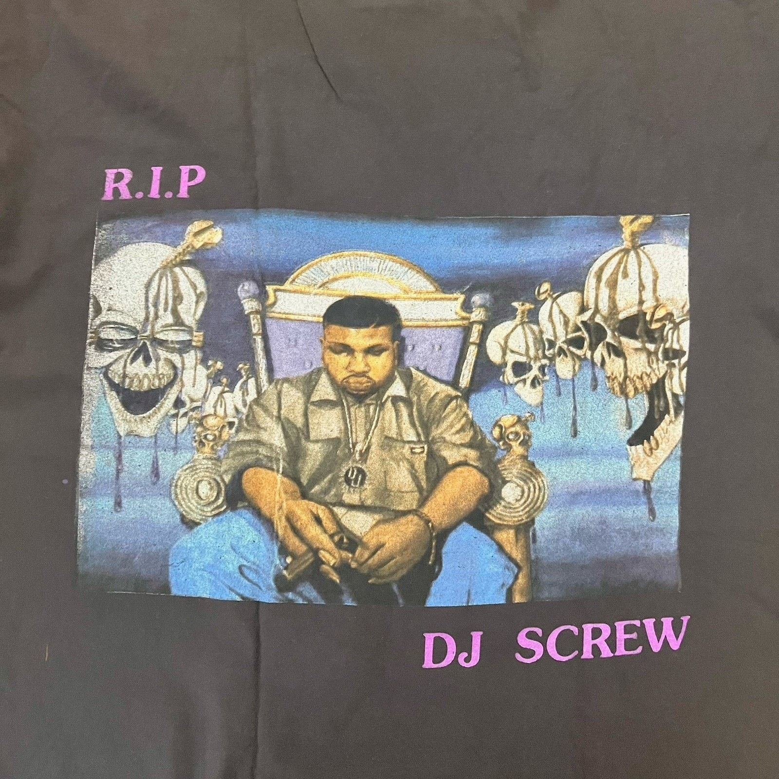 Travis Scott 2018 Travis Scott RIP DJ Screw Shirt Astroworld Merch Tour L Size US L / EU 52-54 / 3 - 2 Thumbnail