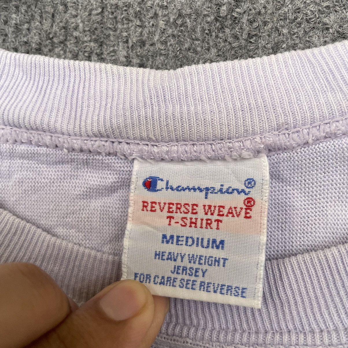 Champion × Vintage 90s Champion Reverse Weave 3QR Cropped T Shirt Size US M / EU 48-50 / 2 - 4 Thumbnail