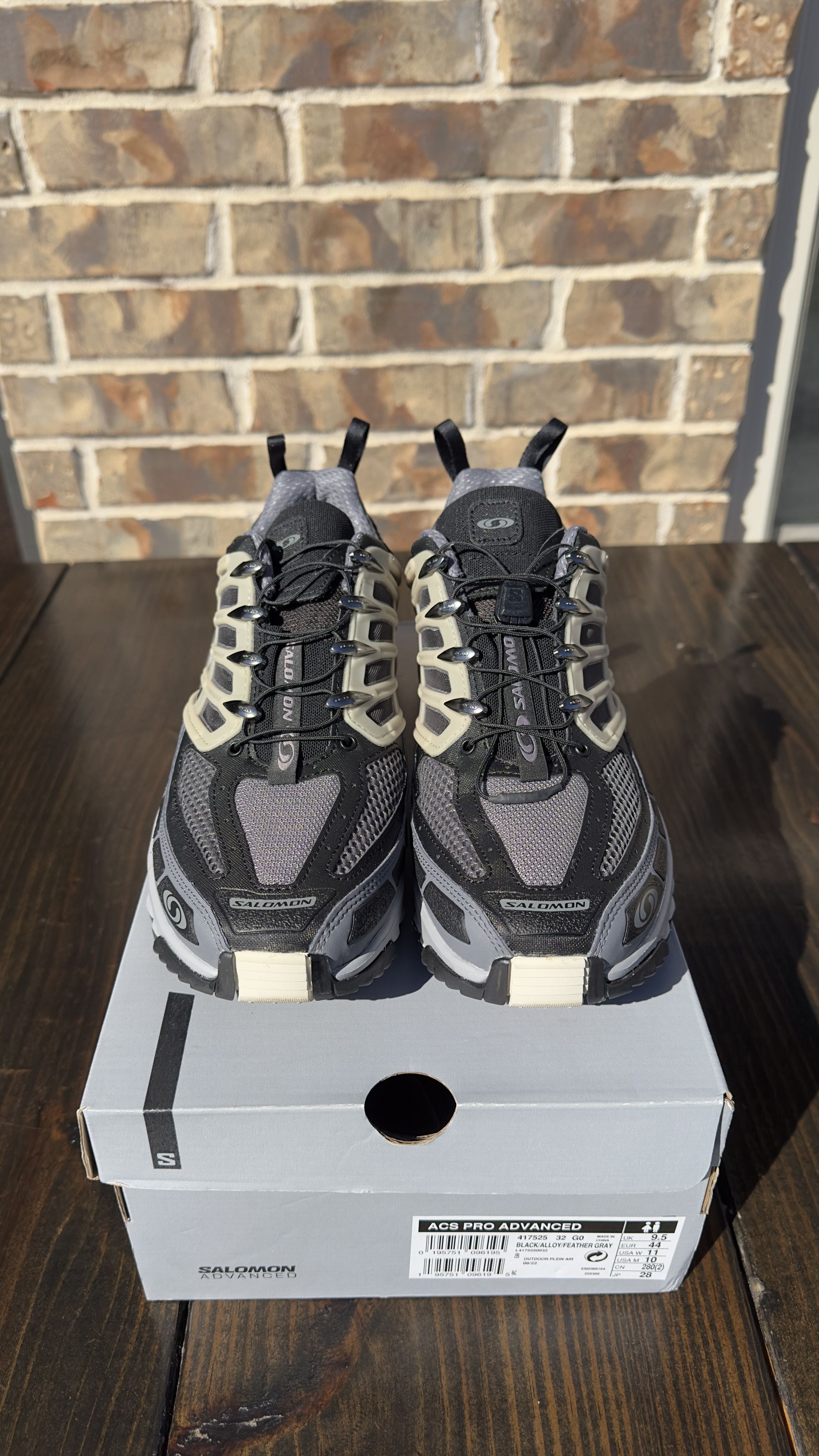 Salomon Salomon ACS Pro Advanced Black Grey Purple size 10 Size US 10 / EU 43 - 2 Thumbnail