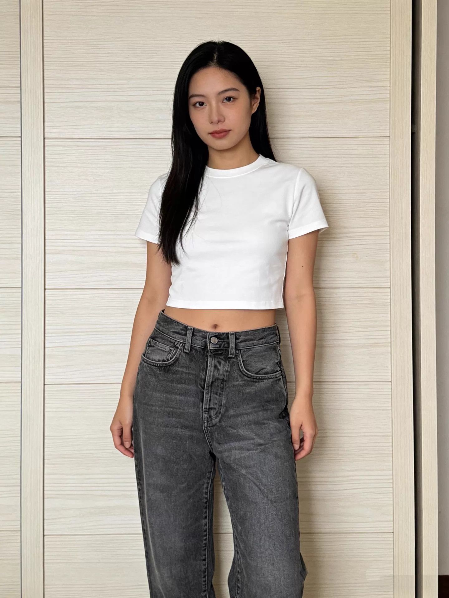 Acne Studios Acne Studios Black Gray Straight Jeans 26 Size 26" / US 2 / IT 38 - 1 Thumbnail