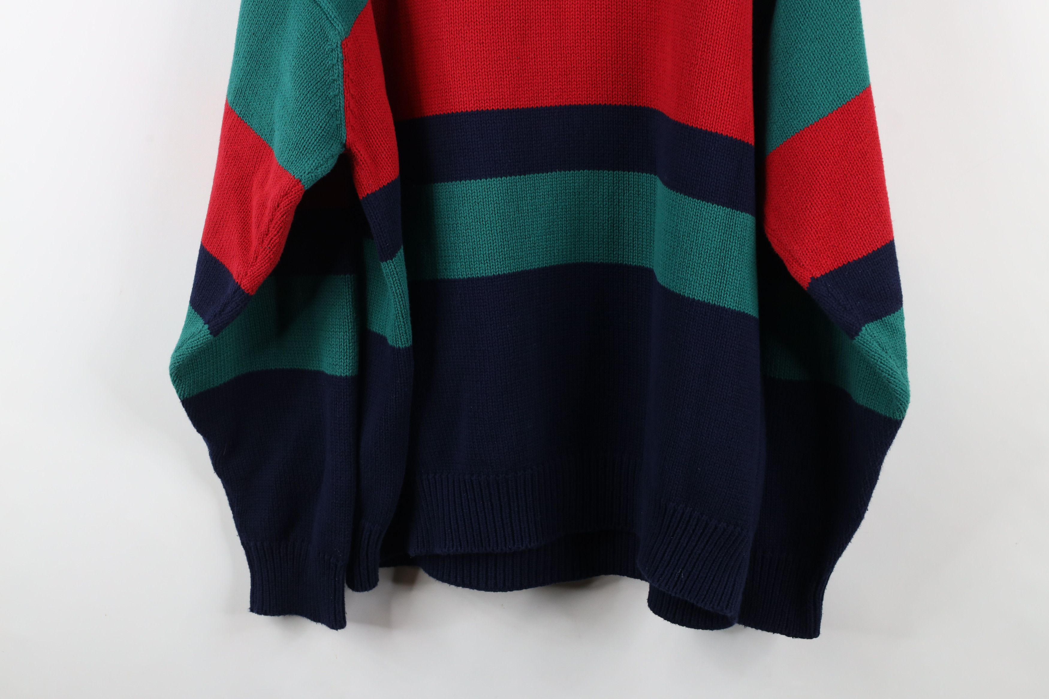 American Eagle Outfitters × Vintage Vintage 90s American Eagle Outfitters Block Knit Sweater Size US L / EU 52-54 / 3 - 9 Thumbnail