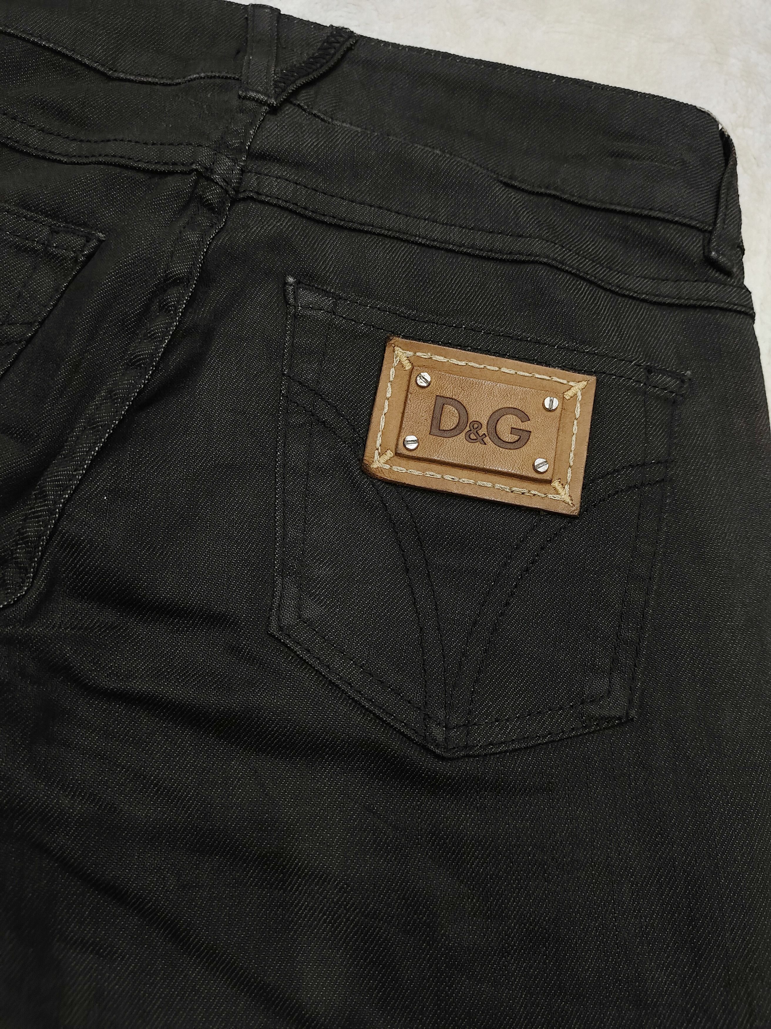 Dolce & Gabbana DOLCE GABBANA❤️‍🔥"COOL" Low Waist Y2k Bootcut Wax Jeans Size 28" / US 6 / IT 42 - 3 Thumbnail