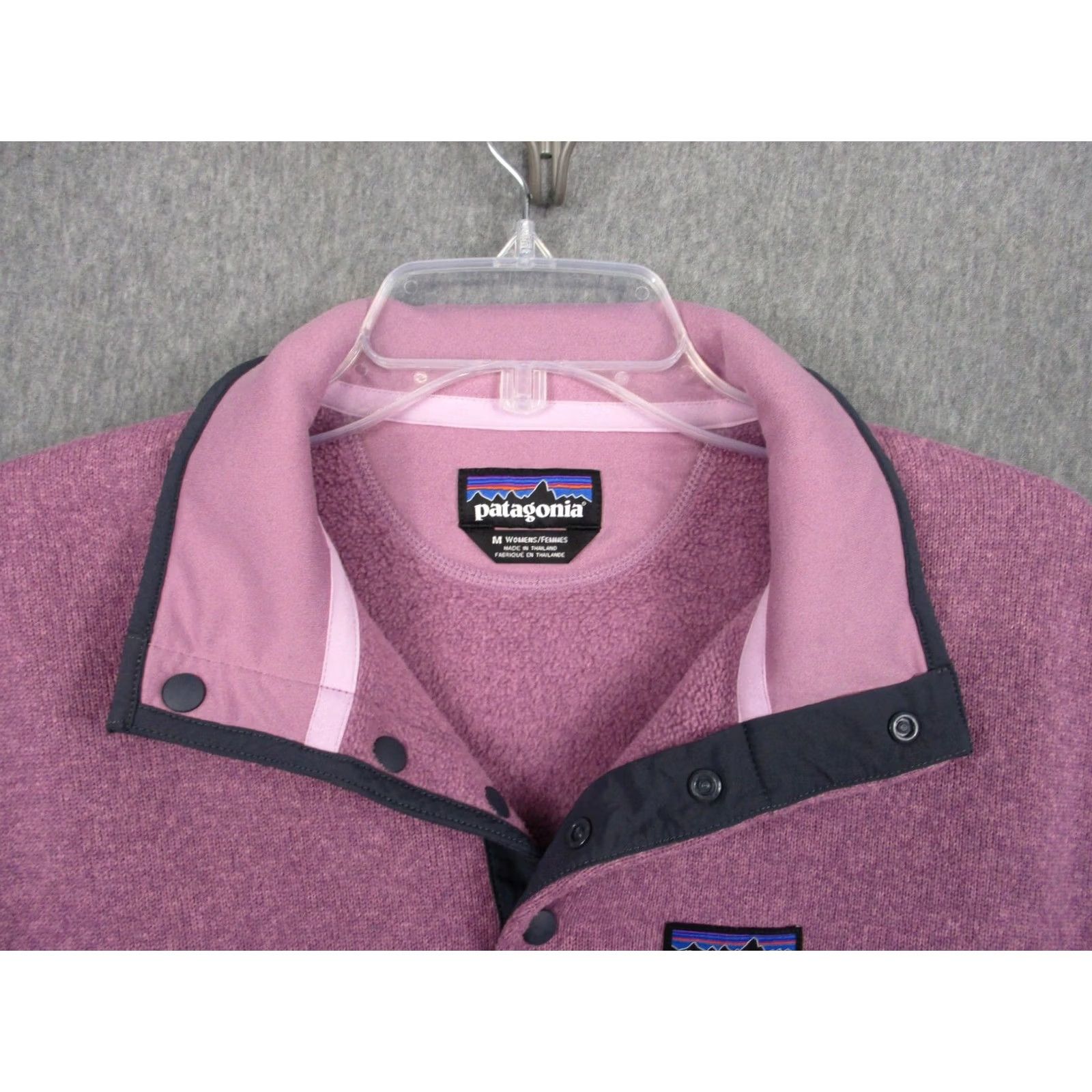 Patagonia Patagonia Better Sweater Womens Medium Purple Fleece Snap Mock Neck Pockets Size M / US 6-8 / IT 42-44 - 4 Thumbnail