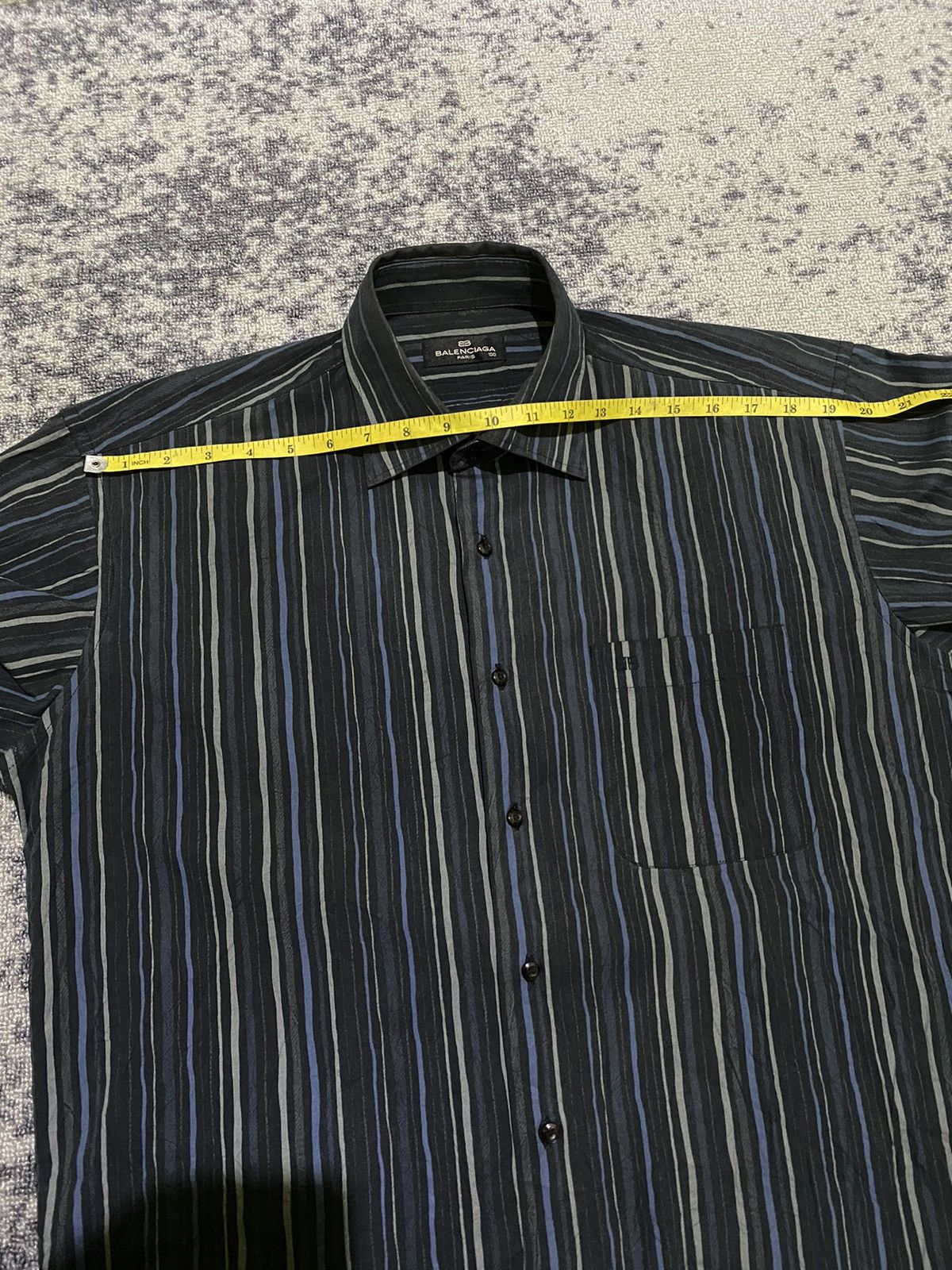 Balenciaga Vintage Balenciaga button ups striped shirt Size US L / EU 52-54 / 3 - 12 Thumbnail
