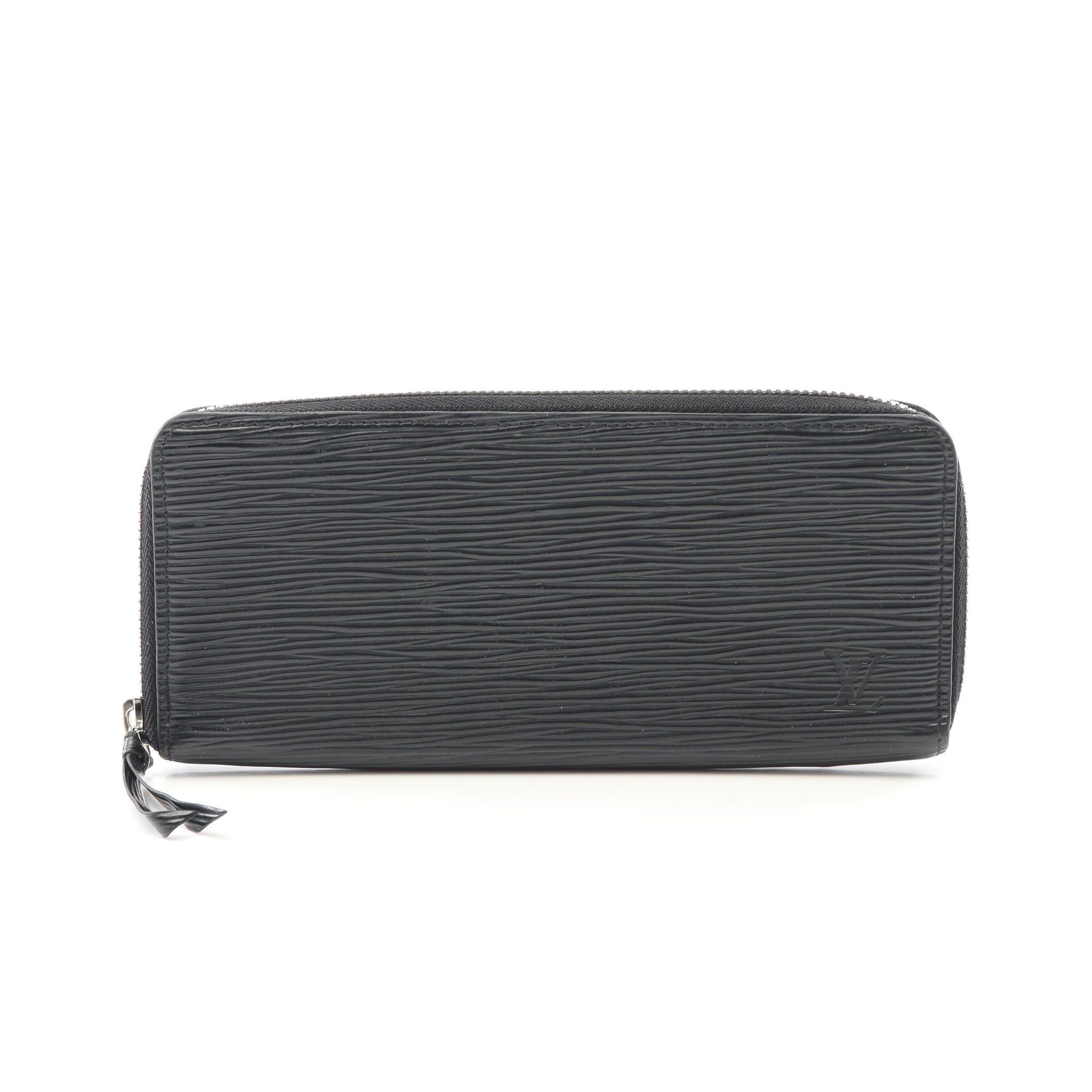 Louis Vuitton Louis Vuitton Portefeuil Clemence Epi Noir Round Zipper Long Wallet Leather Black Size ONE SIZE - 1 Thumbnail