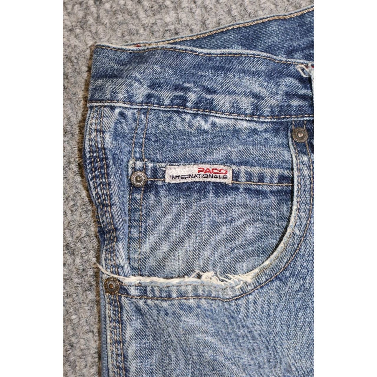 Vintage Vintage Y2K Paco Jeans Internationale Baggy Skater Denim Size US 34 / EU 50 - 12 Thumbnail