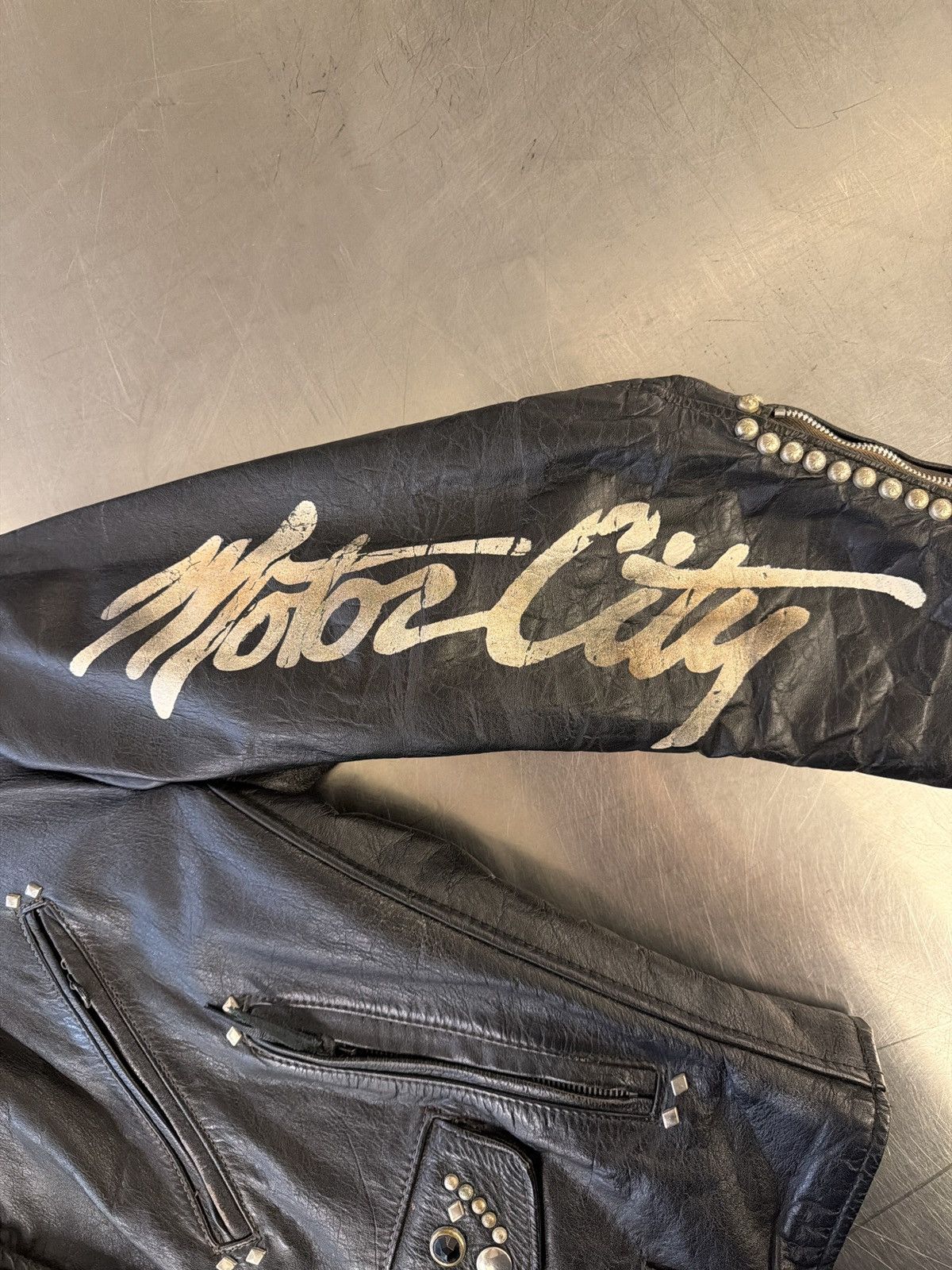 The Great China Wall Rare The Great China Wall Motor City Rose Leather Jacket Size US L / EU 52-54 / 3 - 6 Thumbnail