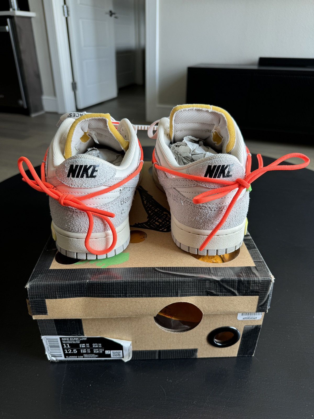 Nike × Off-White Off White Nike Dunk Lot 11 Size US 11 / EU 44 - 4 Thumbnail