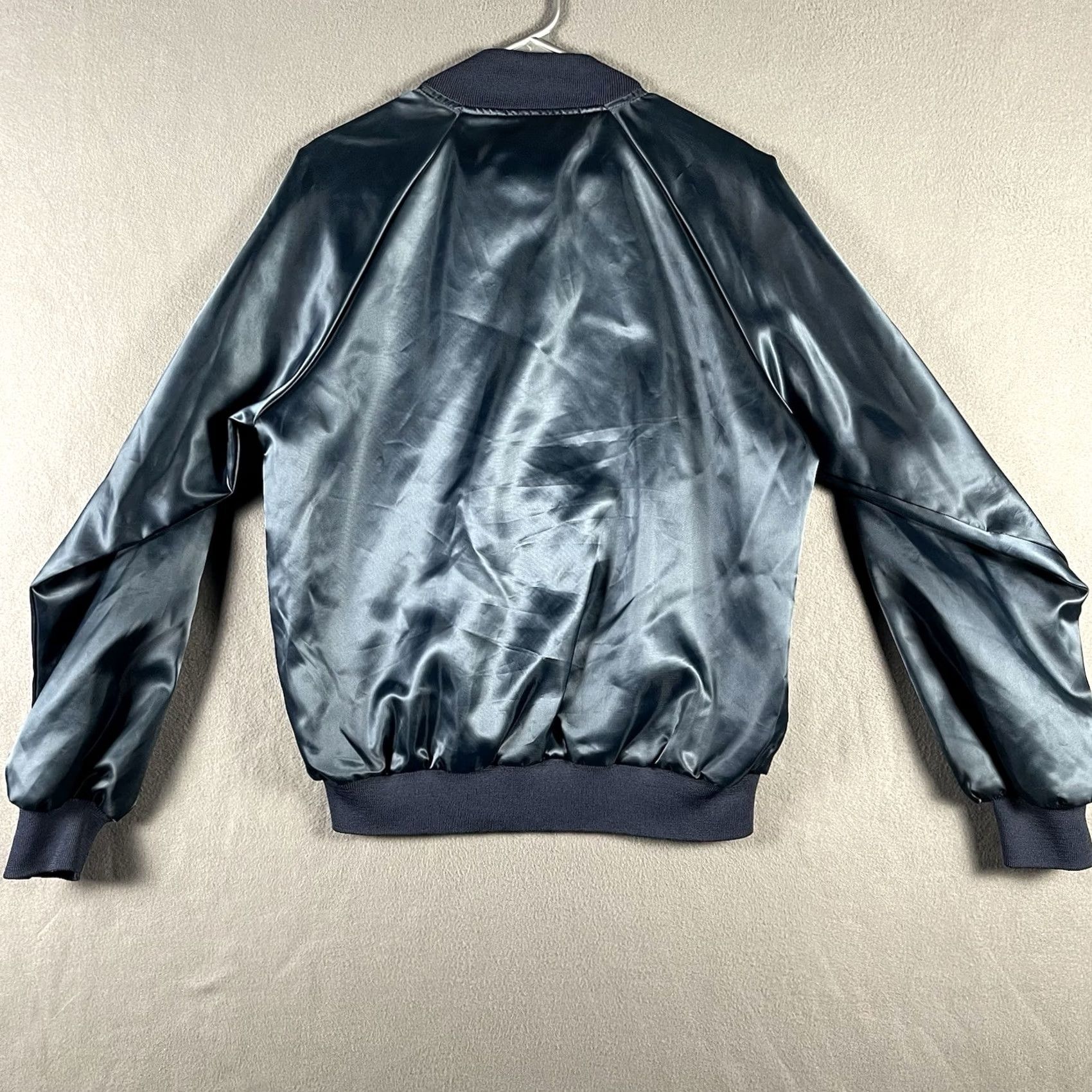Vintage Vintage Bridgeport Satin Bomber Jacket M White House Communications Agency Midnight Blue USA Size US M / EU 48-50 / 2 - 2 Thumbnail