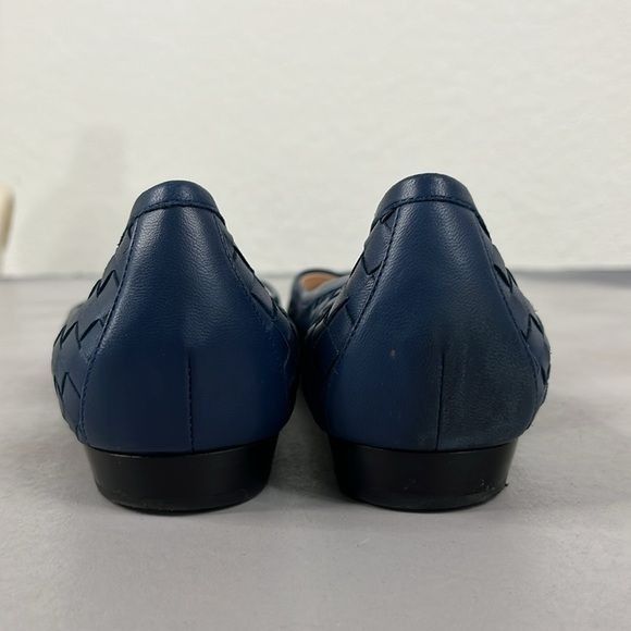 Bottega Veneta BOTTEGA VENETA INTRECCIATO Woven Midnight Blue Ballet Flats Size US 8 / IT 38 - 4 Thumbnail