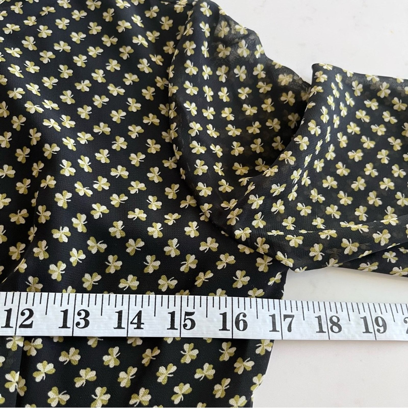 Orla Kiely Orla Kiely rare chiffon clover shamrock ditsy print dress Size M / US 6-8 / IT 42-44 - 9 Thumbnail
