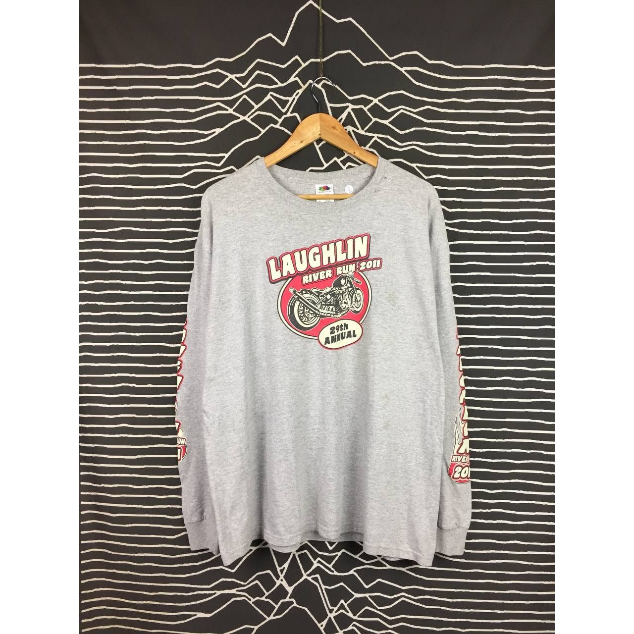 Fruit Of The Loom × Vintage Laughlin River Run 2011 29th Annual Motorcycle Rally Tee Size US XL / EU 56 / 4 - 6 Thumbnail