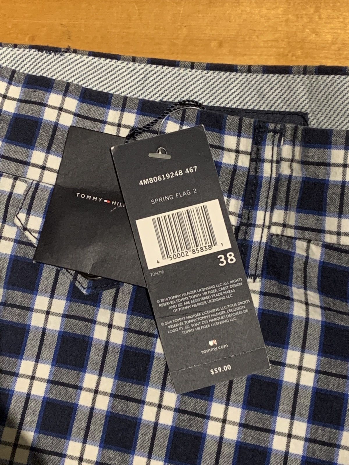Tommy Hilfiger Tommy Hilfiger Blue White Plaid Short Size US 38 / EU 54 - 2 Thumbnail