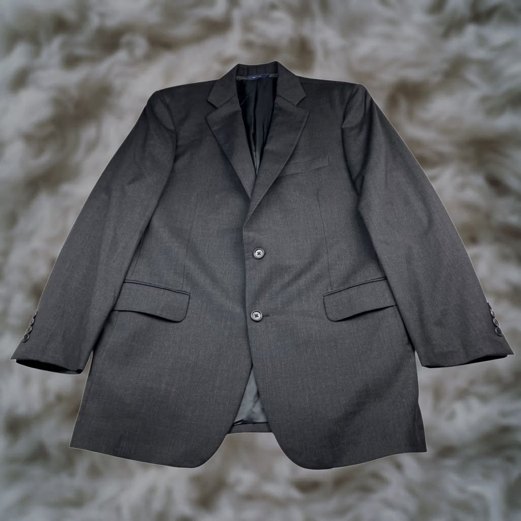 Brooks Brothers Brooks Brothers Men's 1818 Madison Suit Gray Wool 2-Button Jacket Pants 41x35 Notch Lapel Long Single-Breasted 2 Piece Italy Regular Mens Size 42R - 1 Thumbnail
