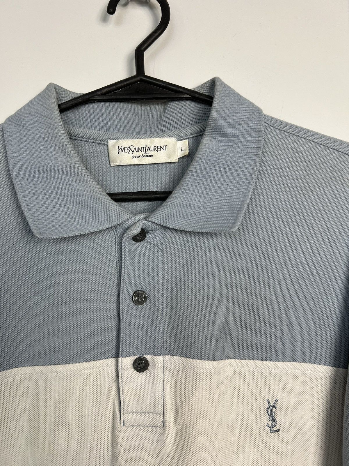 Yves Saint Laurent Polo Shirt Yves Saint Laurent YSL Logo Size US L / EU 52-54 / 3 - 2 Thumbnail