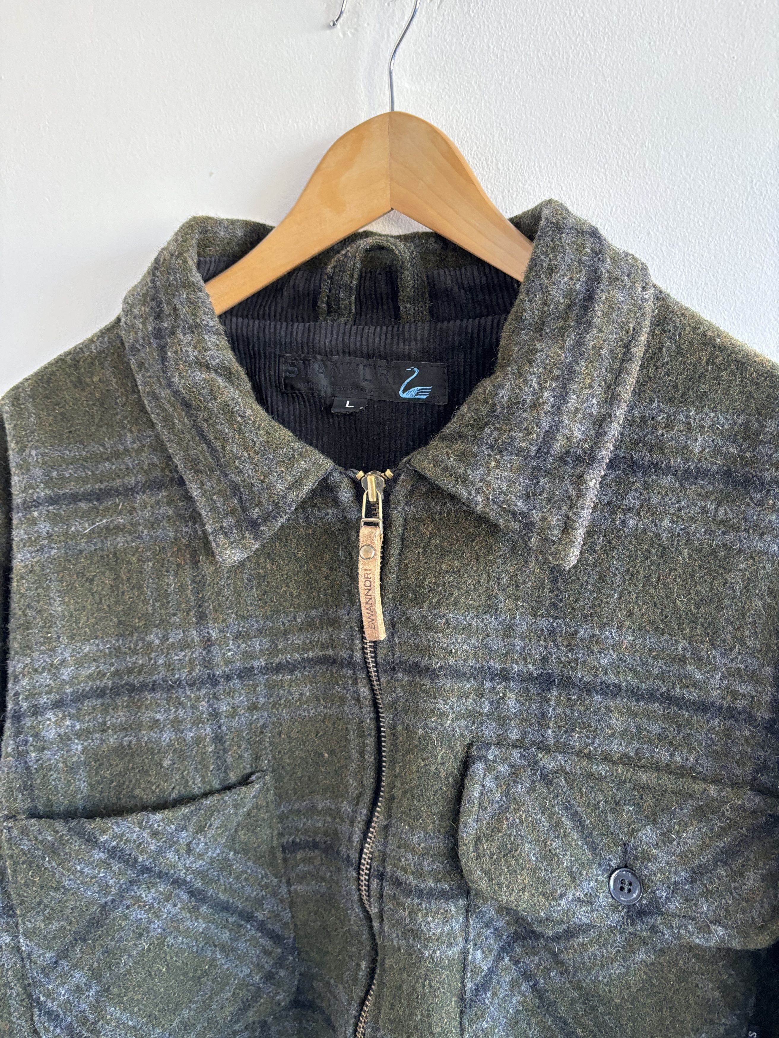 Flannel × Japanese Brand Vintage New Zealand Swanndri Wool Jacket Size US L / EU 52-54 / 3 - 6 Thumbnail