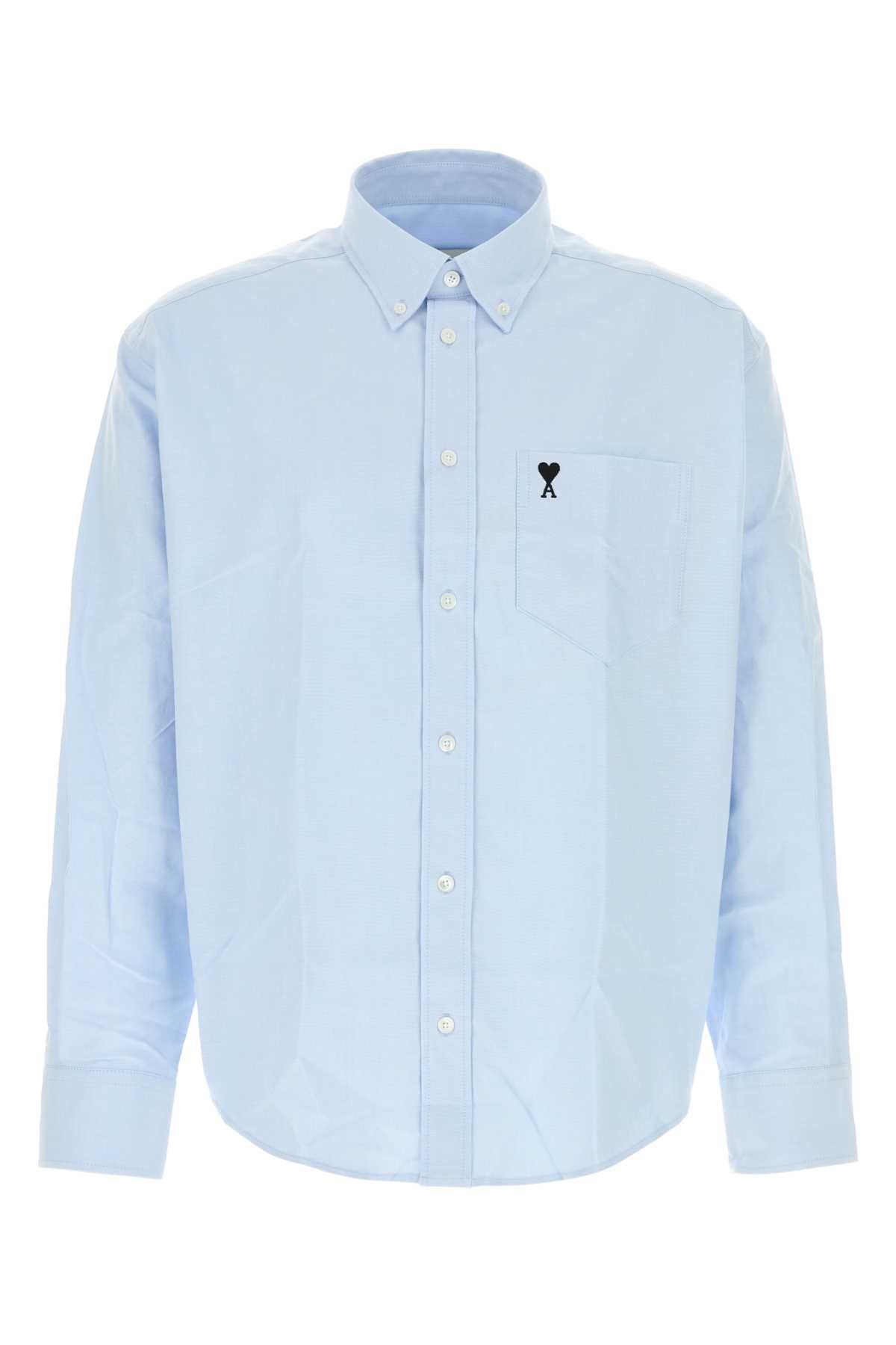 AMI Light Blue Oxford Shirt Size US M / EU 48-50 / 2 - 1 Thumbnail