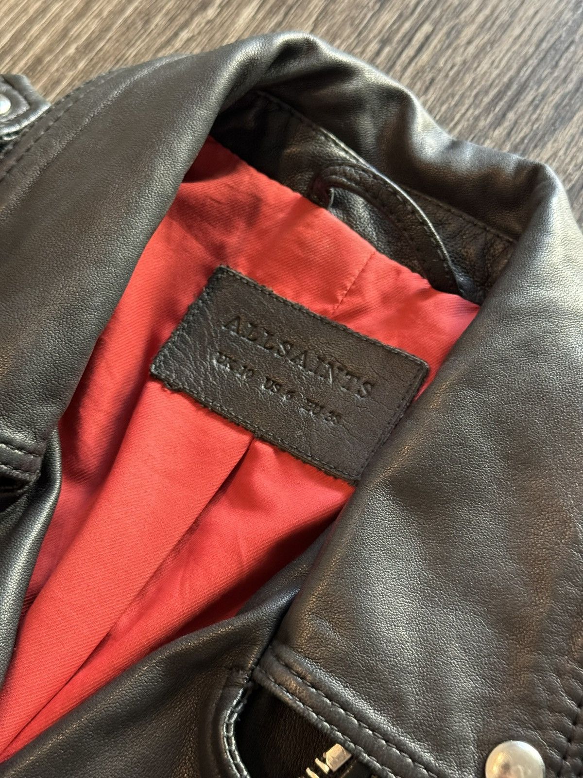 Allsaints All Saints Leather Jacket Size M / US 6-8 / IT 42-44 - 2 Thumbnail