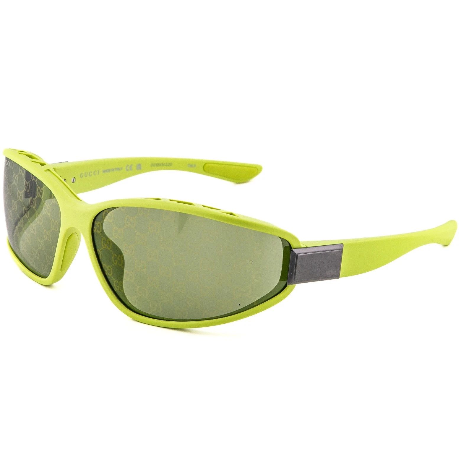 Gucci GUCCI GG2011S Acid 2011 Guccissima Print Mirror Sunglasses Size ONE SIZE - 4 Thumbnail