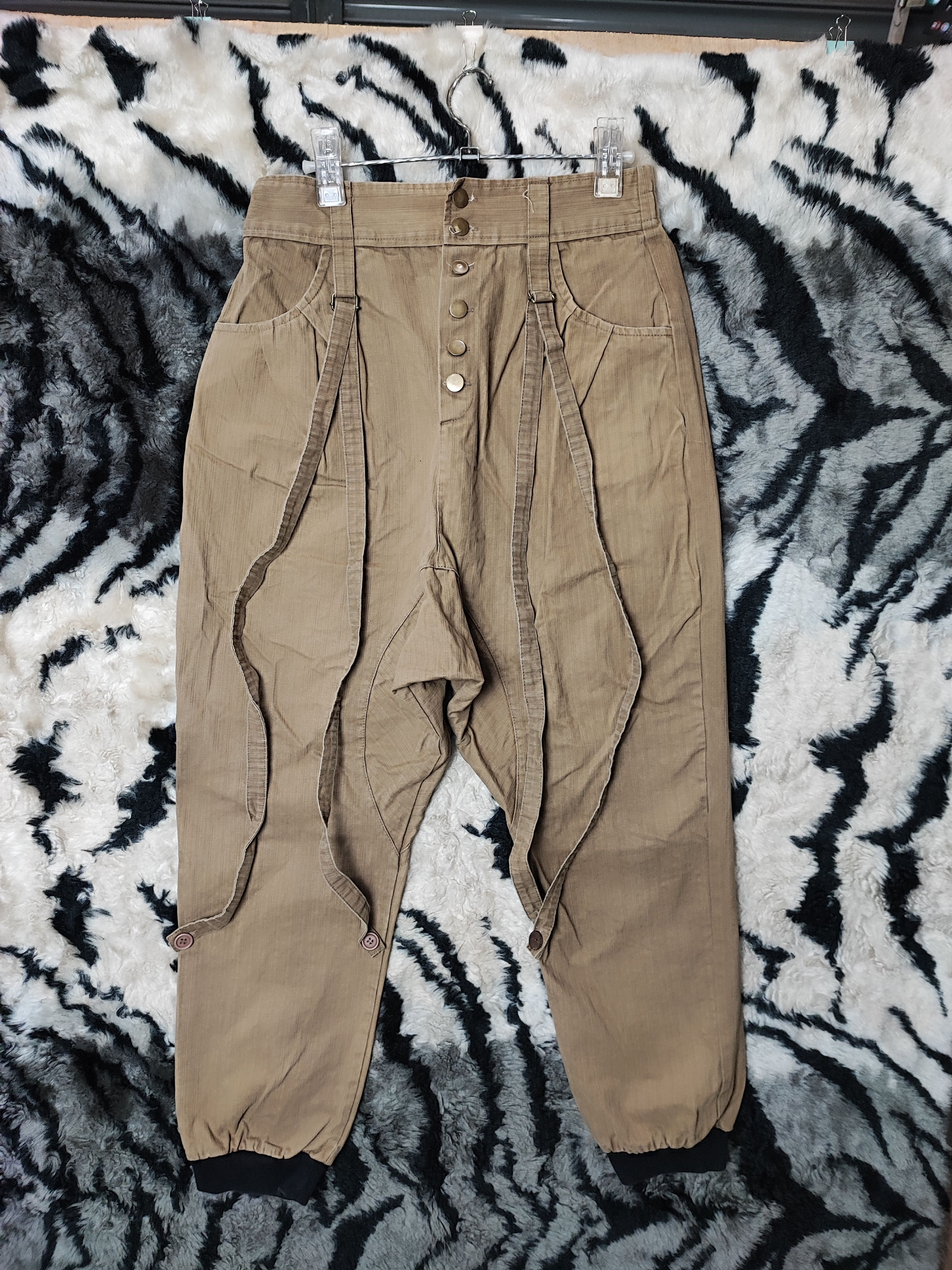 14th Addiction NEAR BRAND BONDAGE CARGO PANTS PARACHUTE PANTS Size US 29 - 2 Thumbnail