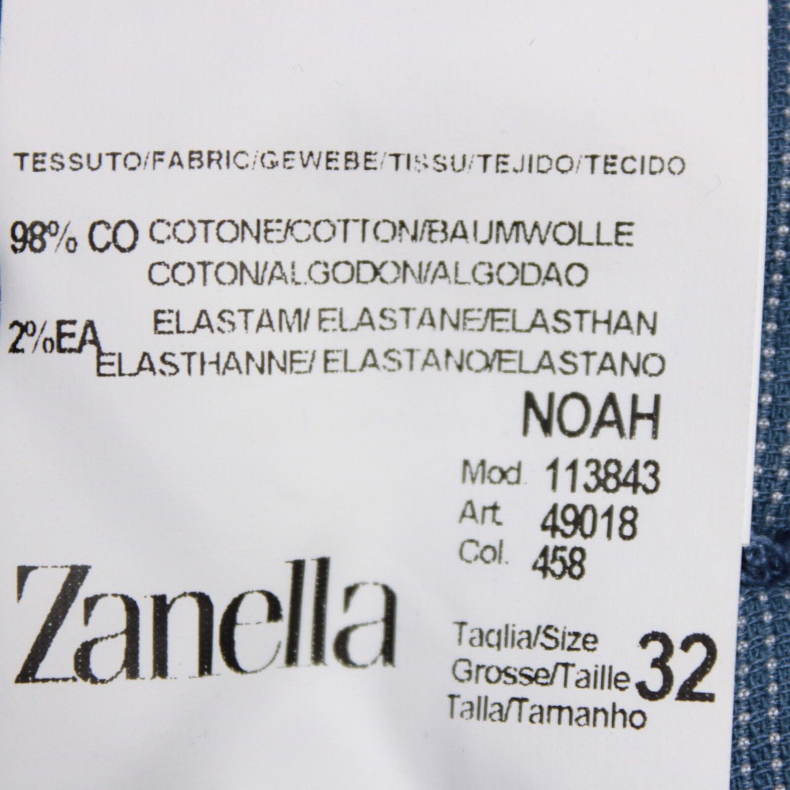 Zanella Zanella New with tags Chino Size 32 US In Blue Size US 32 / EU 48 - 6 Thumbnail