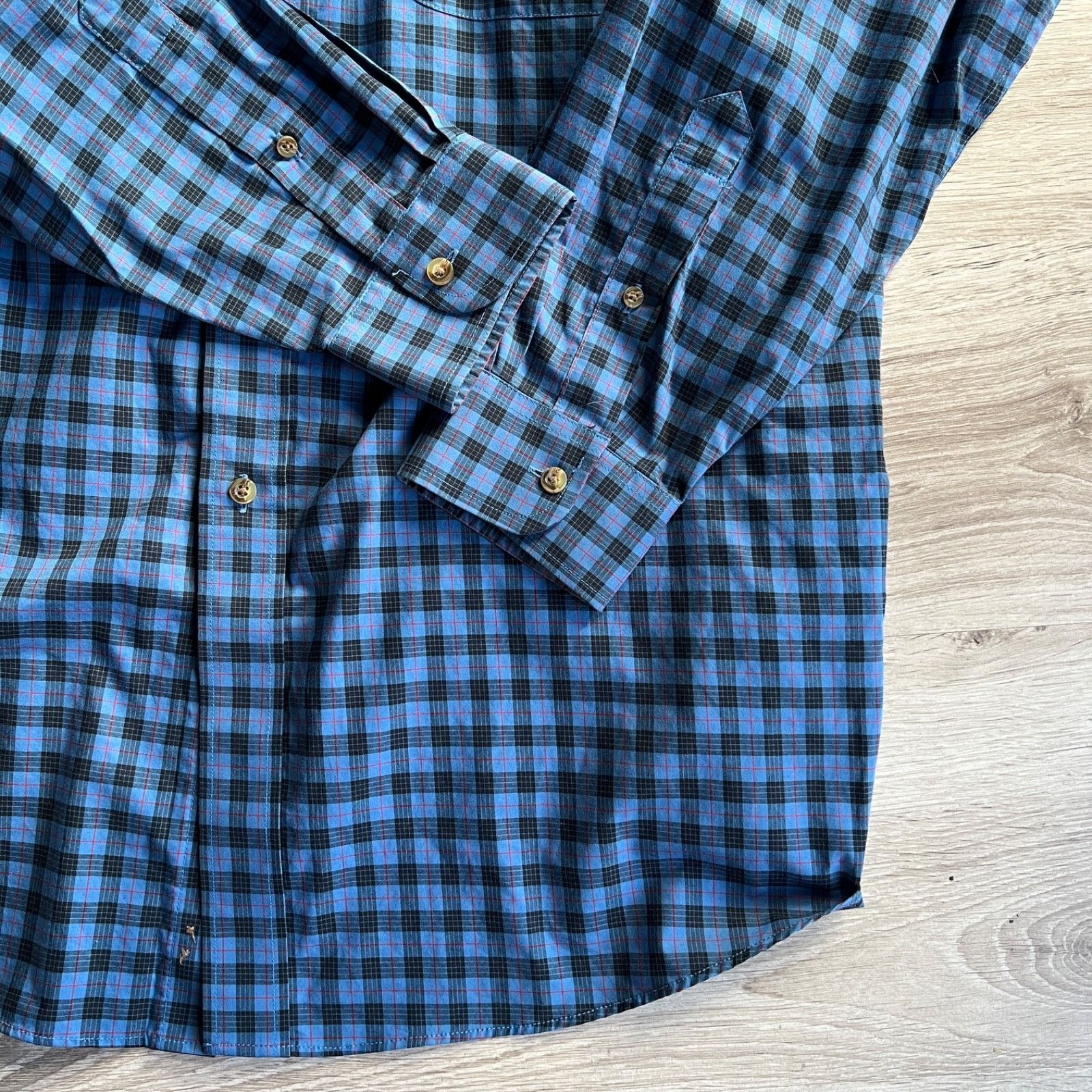 L.L. Bean L.L.Bean Wrinkle Resistant Plaid Regular Shirt 9507AC Size US XL / EU 56 / 4 - 8 Thumbnail