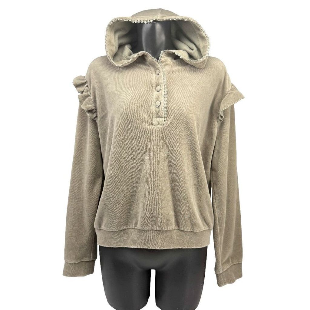 Other KILKY PARIS Ruffles Shoulders Sage green Sweater Sweatshirt Size M / US 6-8 / IT 42-44 - 1 Thumbnail
