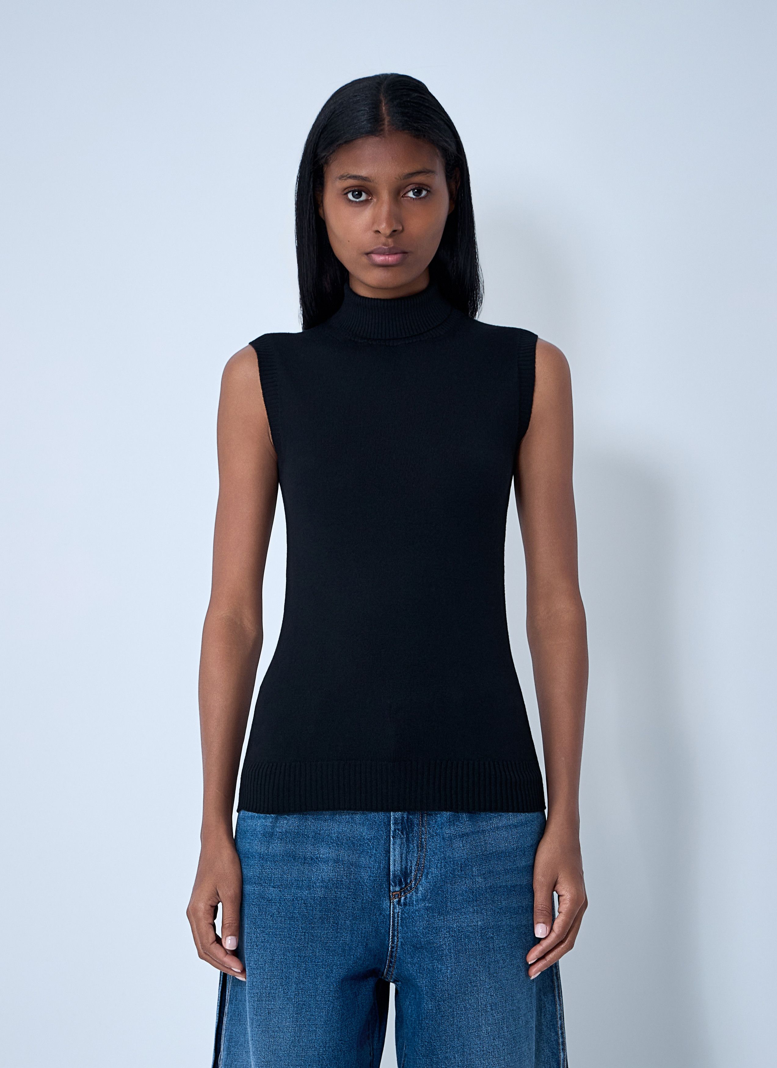 Sportmax Wool Turtleneck Top Size S / US 4 / IT 40 - 1 Thumbnail
