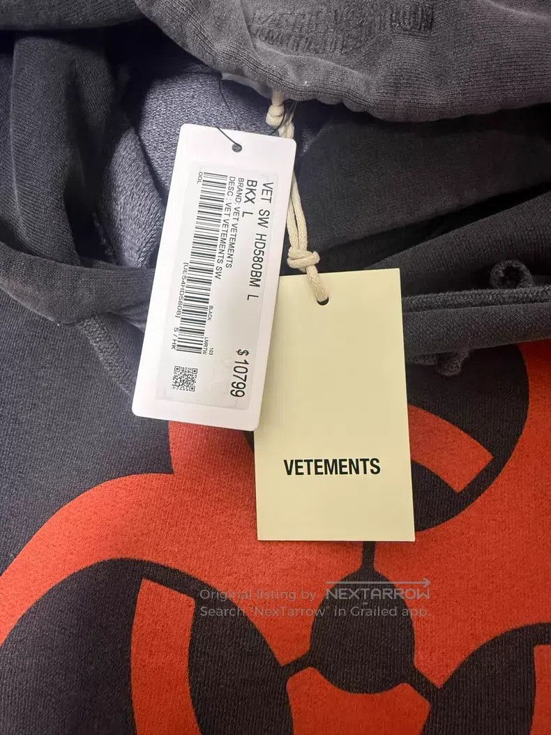 Vetements Vetements Black Bio Hoodie Size US L / EU 52-54 / 3 - 2 Thumbnail