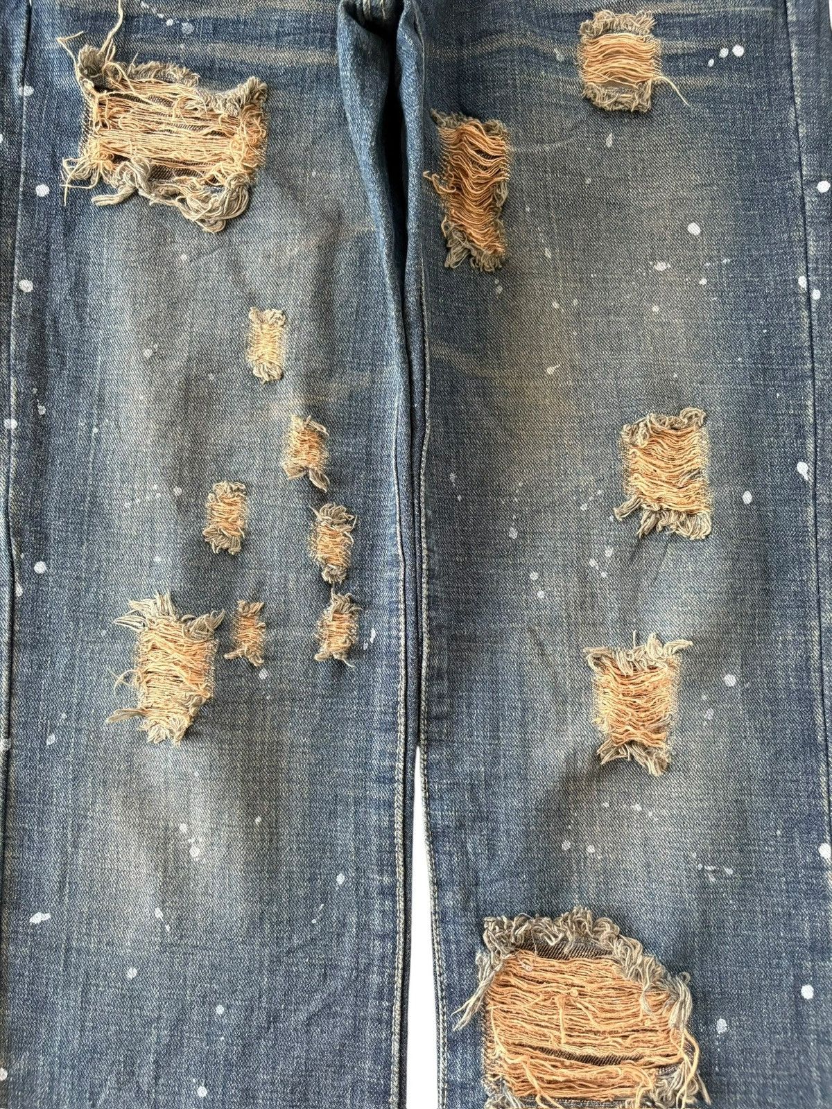 Dolce & Gabbana Vintage Japanese Brand Rusty Wash Distress Loose Jeans Size US 30 / EU 46 - 3 Thumbnail