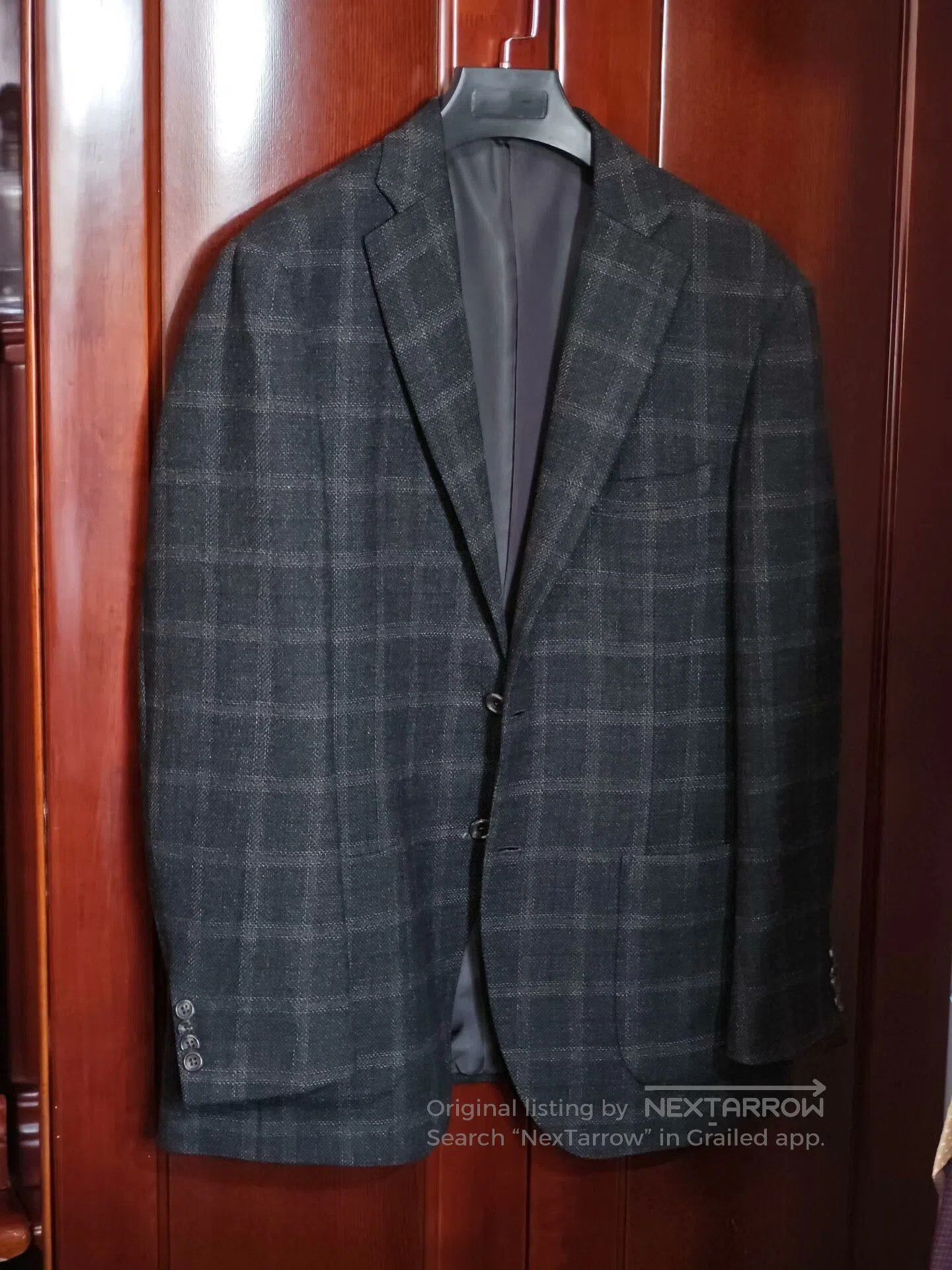 Abraham Moon & Sons British Wool Blazer with Orange Plaid. Size US M / EU 48-50 / 2 - 1 Thumbnail