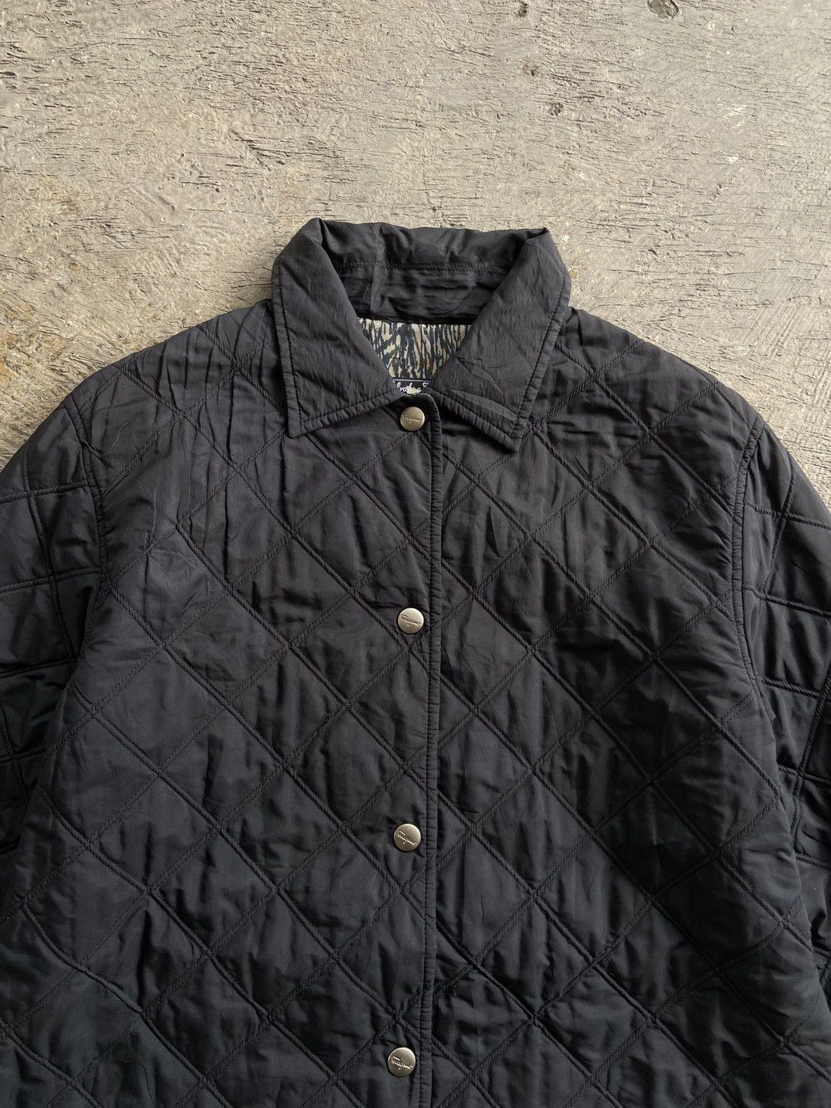 Salvatore Ferragamo 1990s Salvatore Ferragamo - Snap Button Quilted Jacket Size US S / EU 44-46 / 1 - 3 Thumbnail