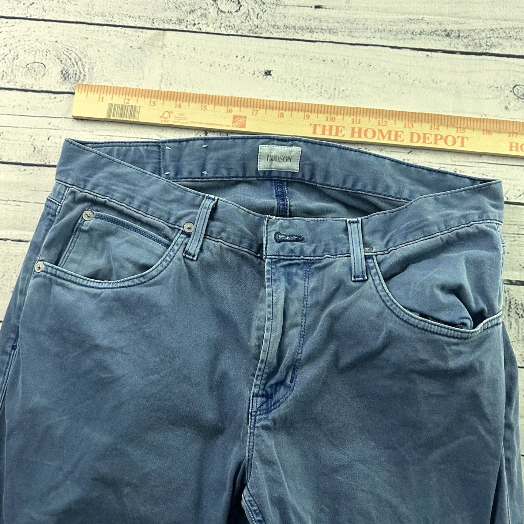 Hudson Hudson Slim Straight Pants Men 32 Blue Hudson Blake Chino Slim Inseam 34 Baggy? Size US 32 / EU 48 - 3 Thumbnail