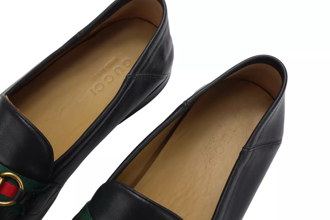 Gucci GUCCI Shoes Men's EU 43 Loafer Leather Slip On Almond Toe Size US 10 / EU 43 - 4 Thumbnail