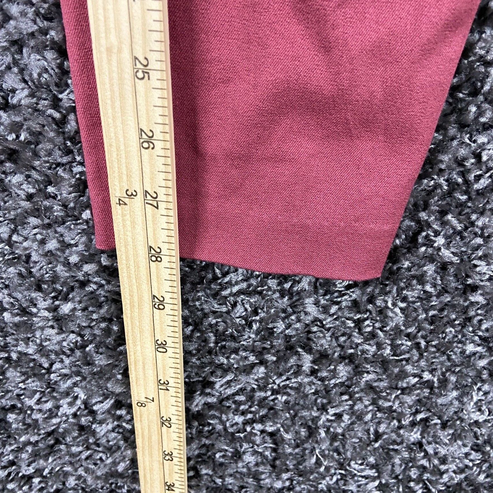 Vintage Maurices Skinny Ankle Pants Women's Red Regular 6 Size 28" / US 6 / IT 42 - 7 Thumbnail