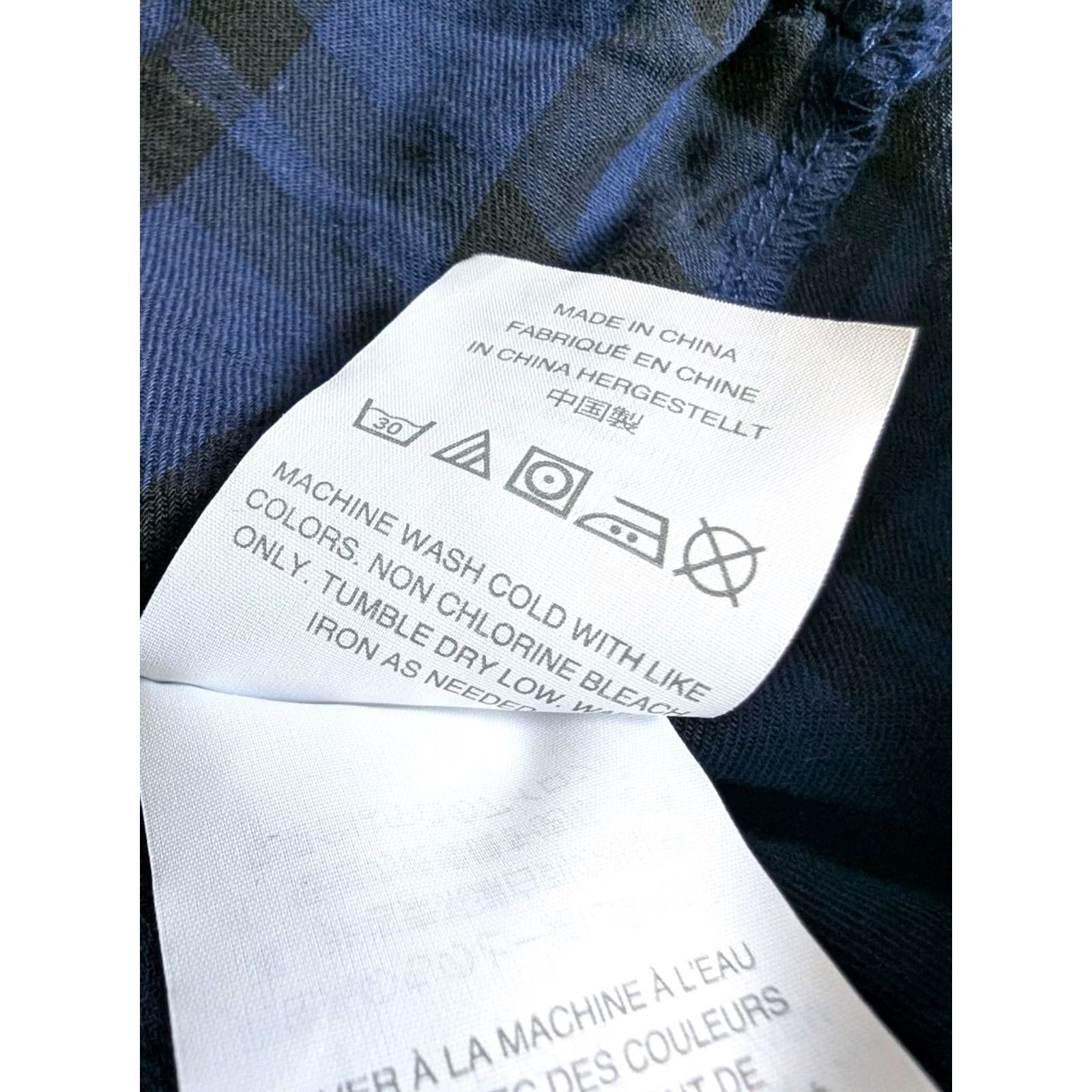 Vintage Madewell Plaid Surplice Top Blue & Black Long Sleeve Women's Casual M Size M / US 6-8 / IT 42-44 - 6 Thumbnail